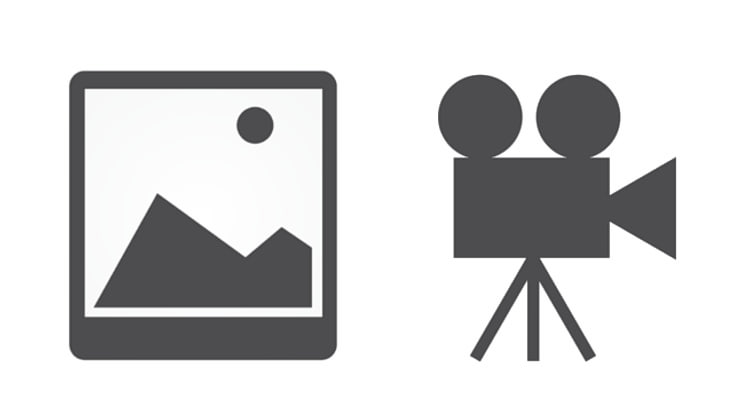 Grafik eines Bilds und einer Kamera