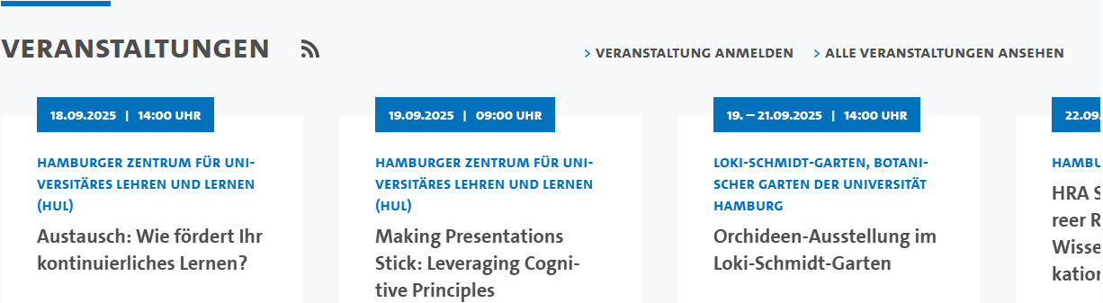 Screenshot einer Box der Vorlage "News-Karussell".