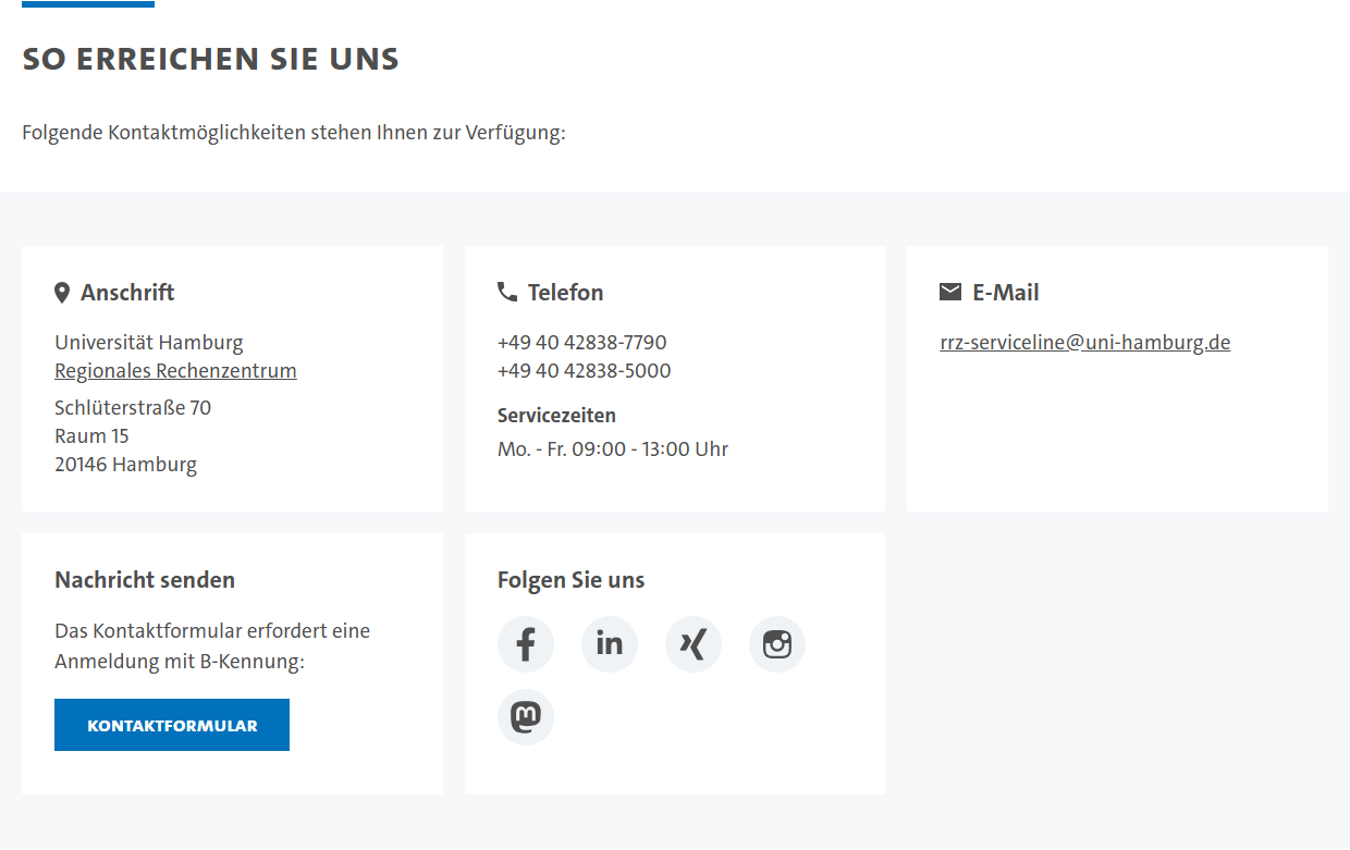 Screenshot einer Themenseite.