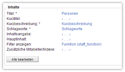 Screenshot der Details des MitarbeiterInnenverzeichnisses.